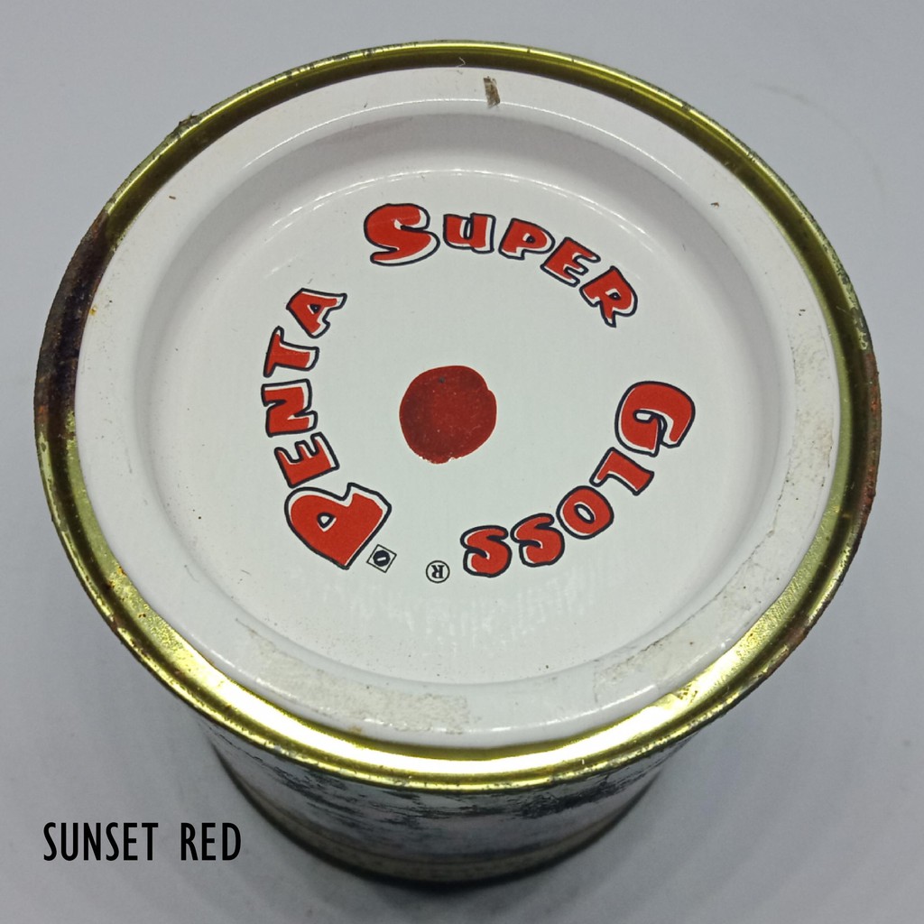 CAT PENTA SUNSET RED 9960 200 gram  - cat penta merah - cat penta metallic red - cat mobil merah - cat motor merah - cat penta super gloss