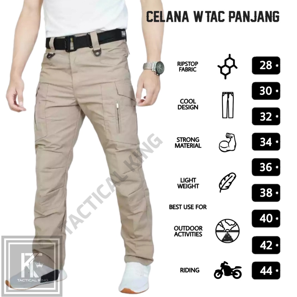 Celana Tactical W.TAC Panjang Cargo