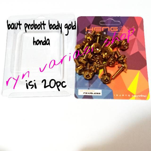 probolt body honda isi20bji Baut Sekrup Probolt Body Honda Matic Beat Vario Vario 125 Vario150 Spacy