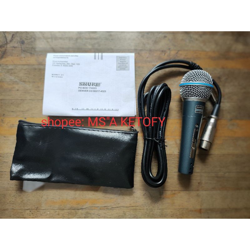 COD hanya untuk P.Jawa. Mic kabel SH Beta 58 A+dompet mic