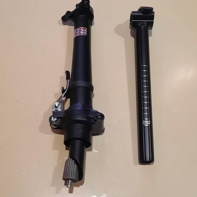 handlepost 25.4 sepeda lipat + stem alloy