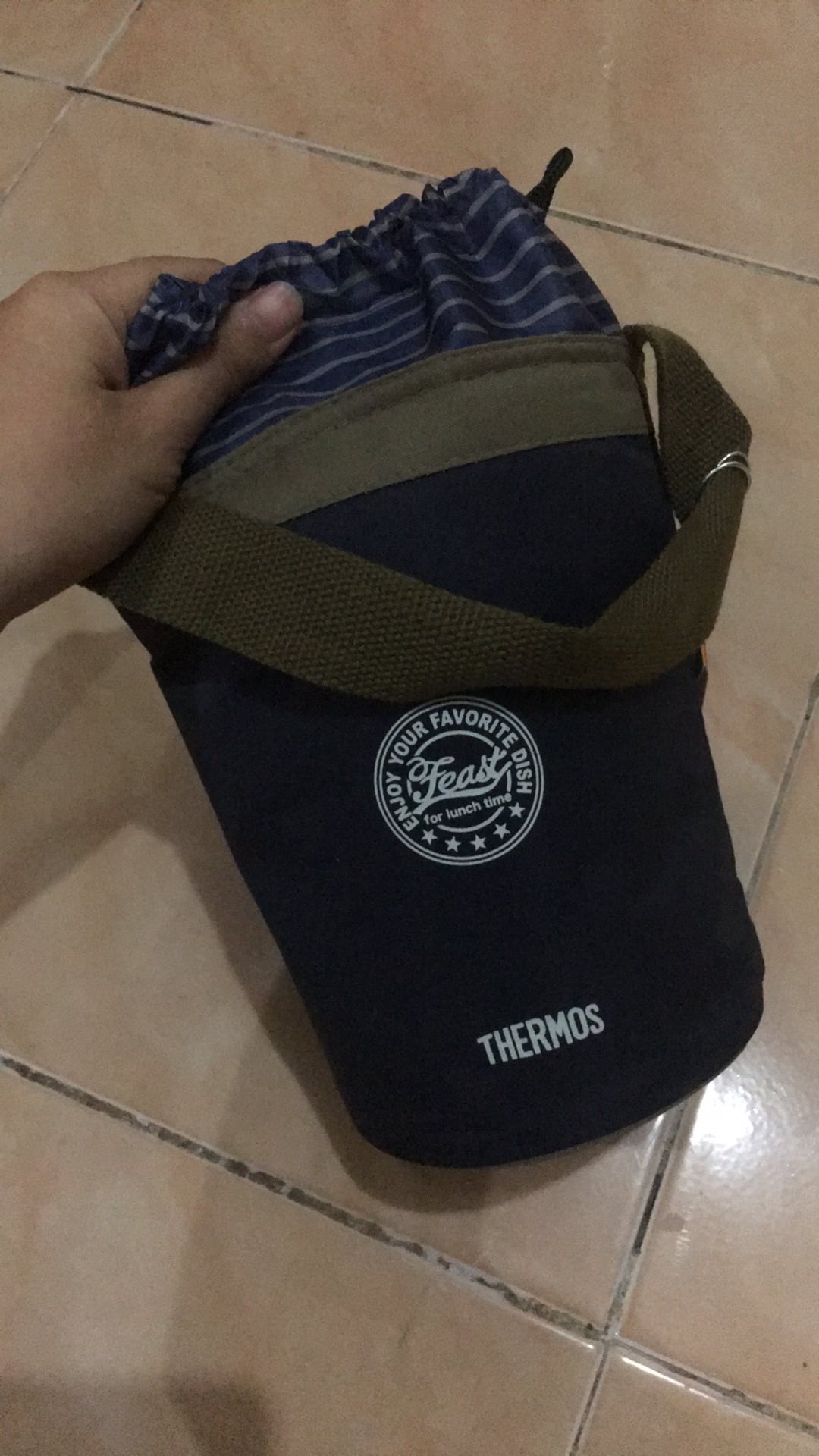Thermos Vacuum Lunch Tote Insulated  Navy Blue (jbc-801-nvy)