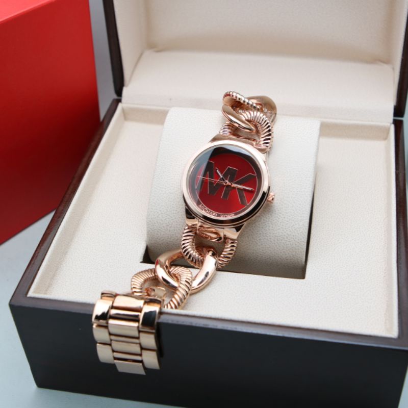 ✔️(COD) JAM TANGAN WANITA MICHAELK/MK RANTAI KEPANG UKURAN 3.8CM