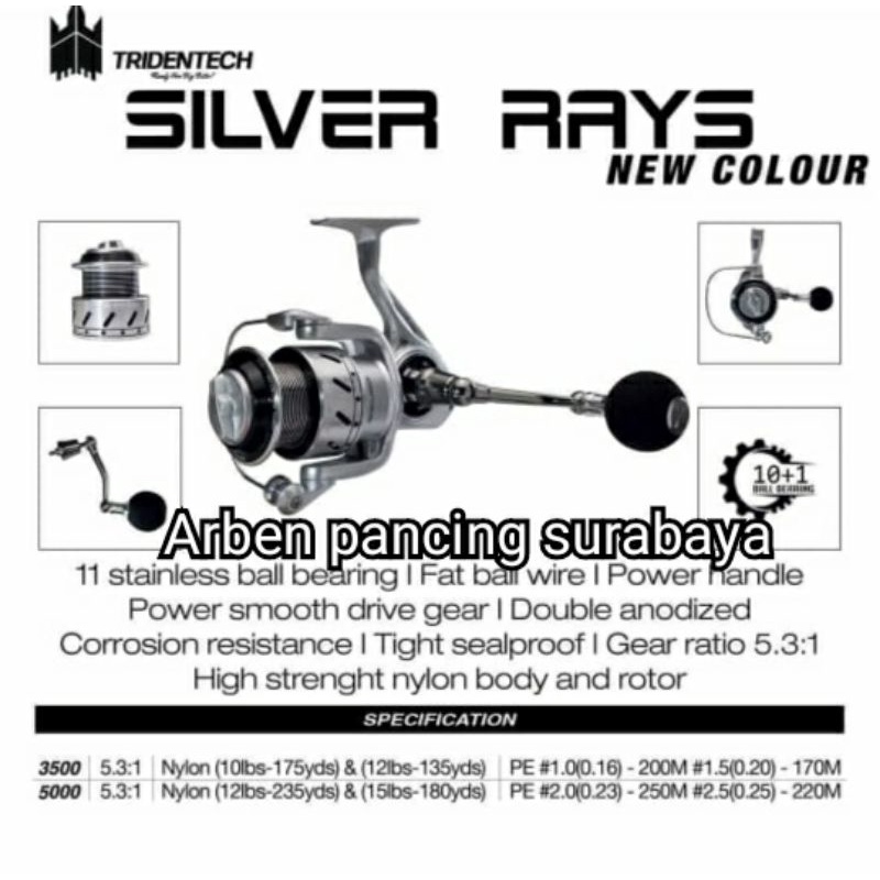 RELL PANCING TRIDENTECH SILVER RAYS NEW COLOUR 3500/5000 ORIGINAL