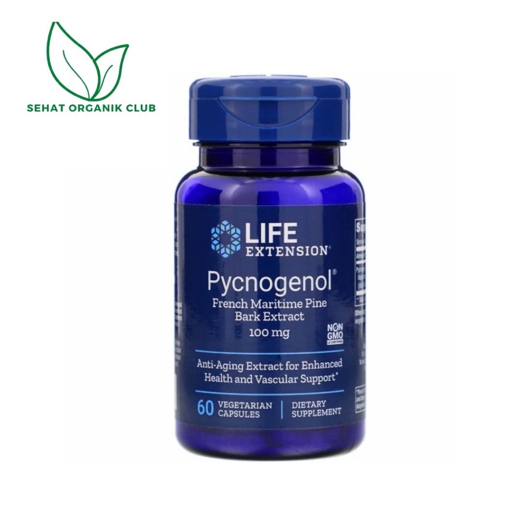 Life Extension Pycnogenol French Maritime Pine Bark Extract 100 mg