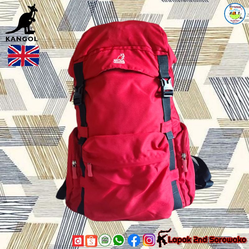 Tas Laptop Backpack/Rucksack Kangol 30L Original
