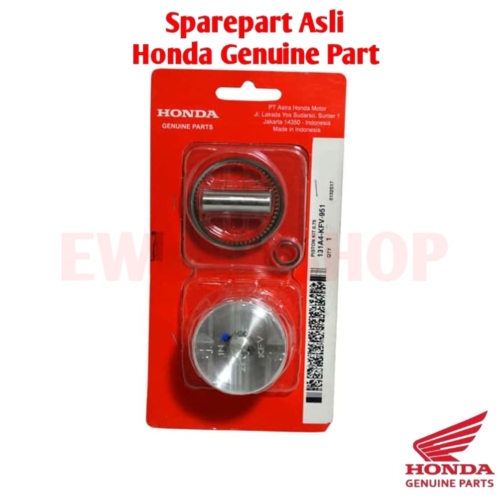 Piston Kit Seher Paket OS 0.75 - Legenda Revo Old Supra Fit Asli Honda 131A4KFV951