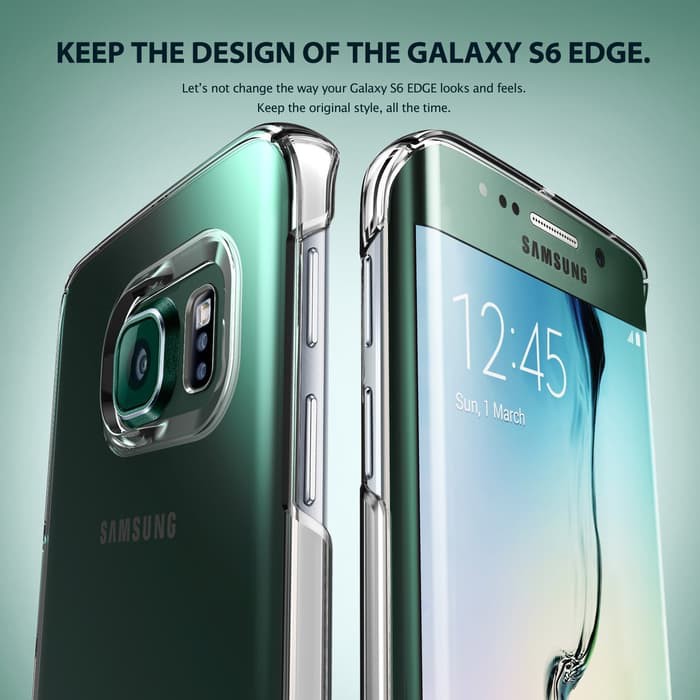 CASING RINGKE SLIM GALAXY S6 EDGE, HARDCASE GALAXY S6 EDGE RINGKE SLIM