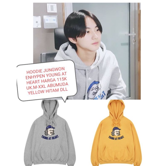 HOODIE JUNGWON ENHYPEN YOUNG AT HEART
