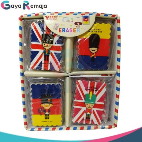

:::::::] Penghapus Kekinian Motif London / Penghapus Murah 1 pak isi 24pcs