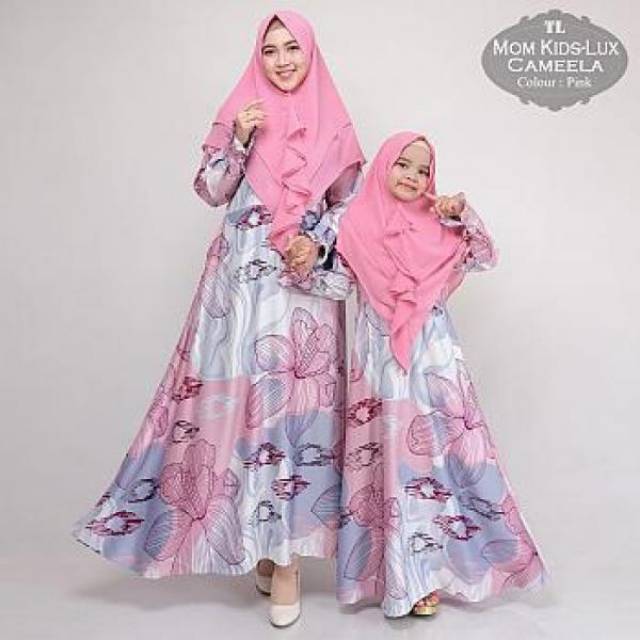 BUSANA MUSLIM COUPLE IBU DAN ANAK / PE58 COUPLE MK KAMEELA BZAHAN