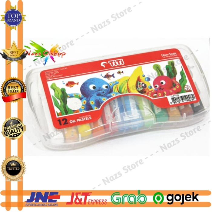 

Unik Alat Menggambar / Melukis / Mewarnai Crayon Titi Isi 12 Warna Diskon