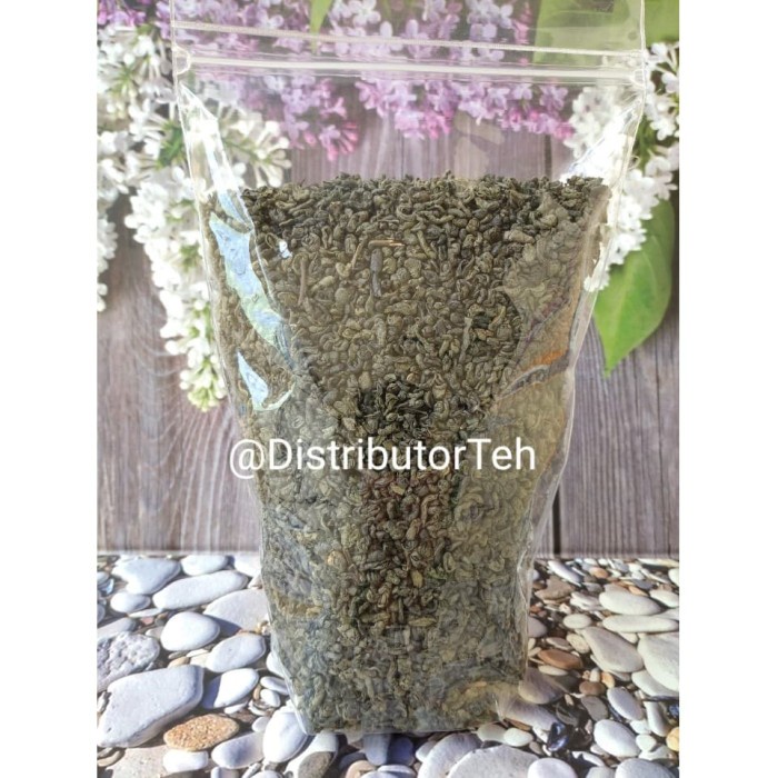 

(BISA COD) Teh Hijau Grade Gun Powder (GP) / Green Tea Gun Powder (GP) 500 gram