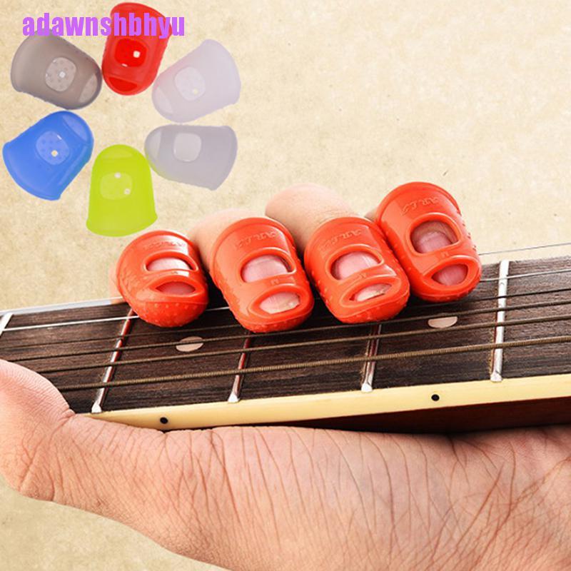 5 Pcs Pelindung Jari Bahan Silikon Untuk Bermain Gitar