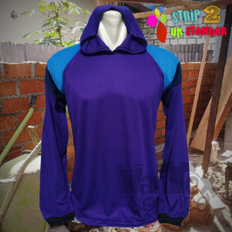 Kaos Hodie Murah, (Ungu Kombinasi), Kaos Kebun, Kaos Kerja, Kaos Basahan Kerja, BASKOM STD