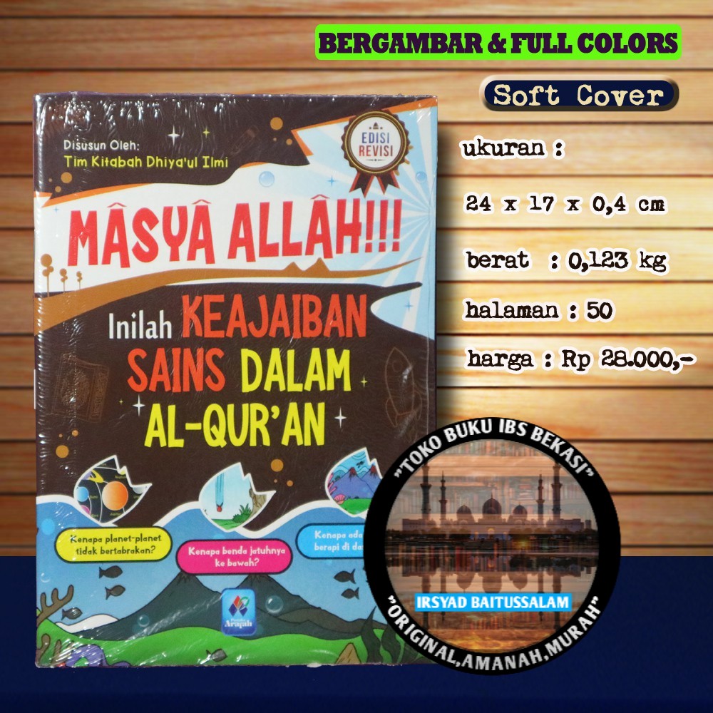 Buku Anak - Masya Allah Inilah Keajaiban Sains Dalam Al Quran - Pustaka Arafah - TokoBukuibs