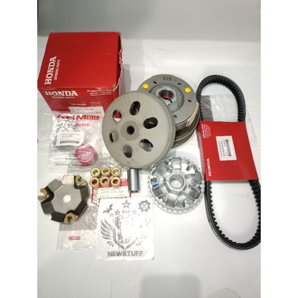 FULL SET PAKETAN CVT HONDA VARIO KARBU/VARIO TECHNO 110 KARBU KODE-KVB