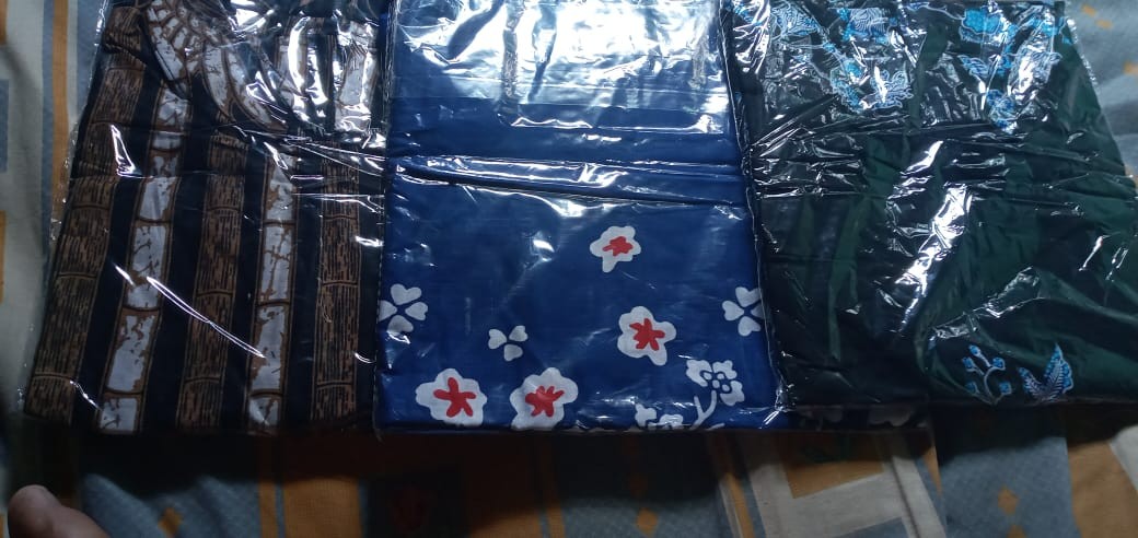 Couple Sarimbit Pasangan Lurik Manuk Atasan Kemeja Tunik Batik Ukuran 3l Jumbo Ld 114