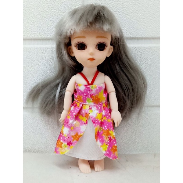 baju gaun boneka bjd doll mini 23cm