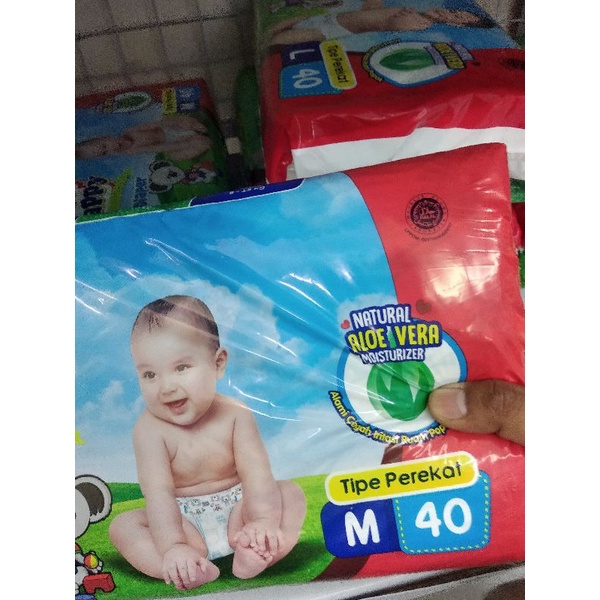 Jual happy nappy baby diapers m 40 / happy napy / happy nappy baby