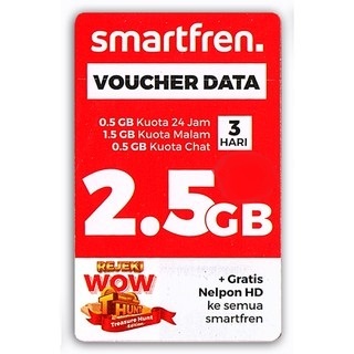 Voucher Kuota Smartfren 2.5 GB