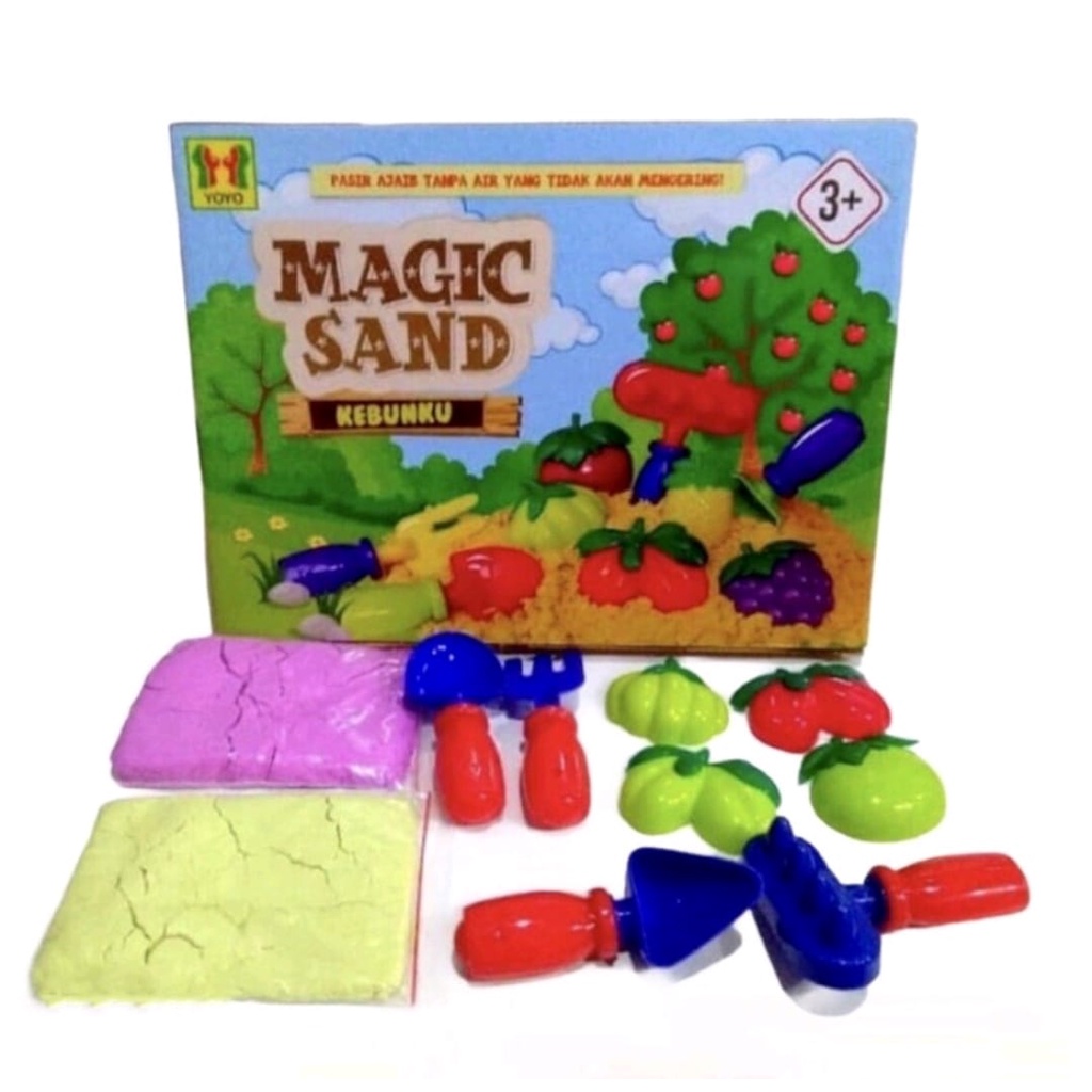 Mainan Magic Sand Kebunku Pasir Ajaib Pasir Kinetik Mainan Edukasi Tanpa Air Tidak Akan Mengering