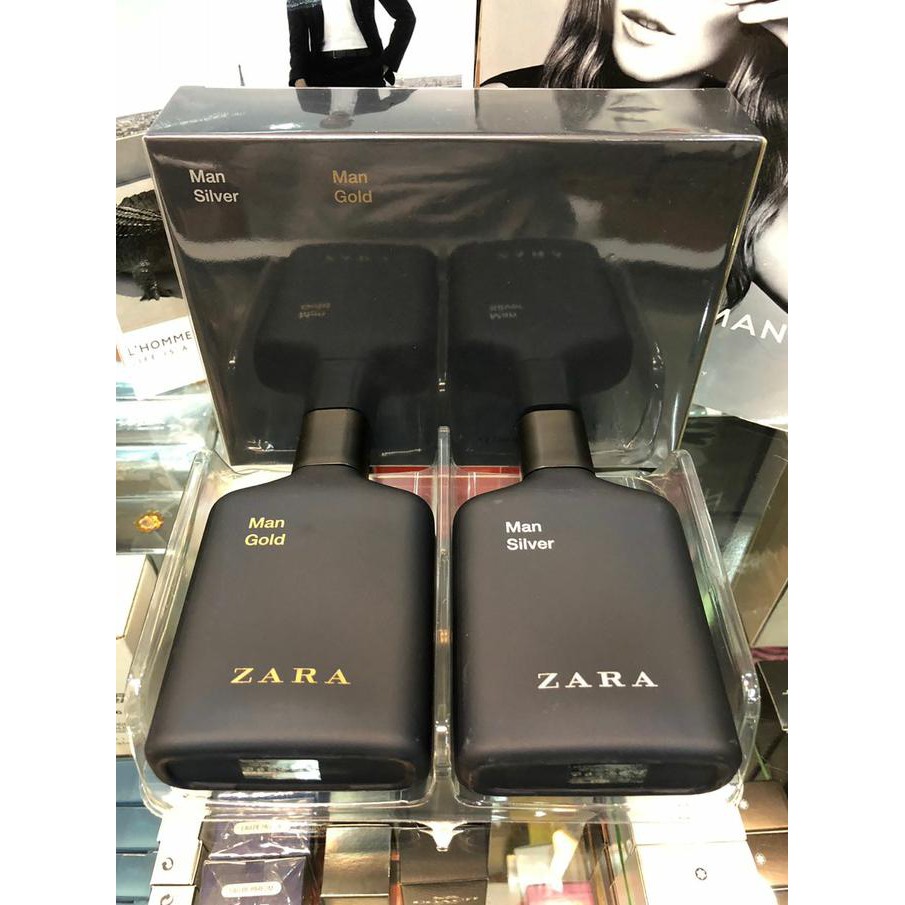 Original Parfum Zara Man Silver dan Zara Man Gold Isi 2pcs TERLENGKAP