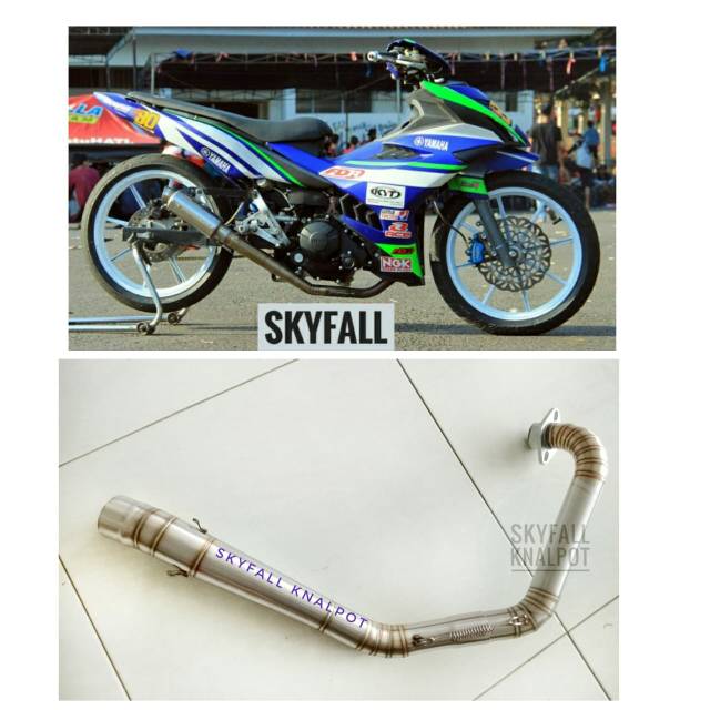 Jual Pipa Leher Knalpot Racing Mx King 150 Y15zr Exciter 150 Sniper 150mx Underbone Roadrace 8939