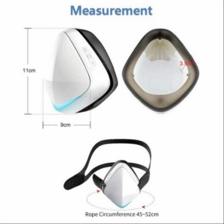 [860GF6353] Masker Elektrik Rechargeable Masker Olah Raga