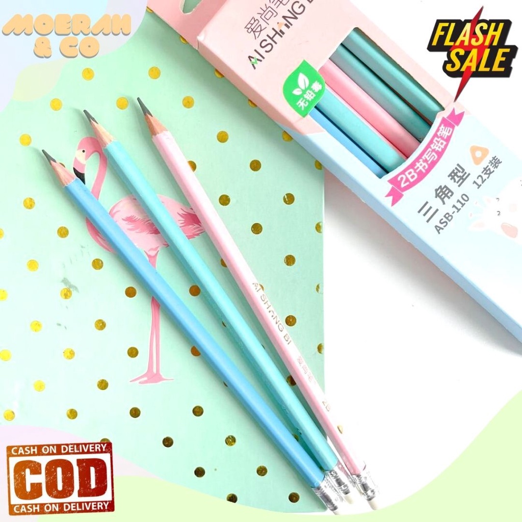 

PENSIL 2B AISHING 1 LUSIN 12 PCS PENSIL KAYU PENSIL LUCU PENSIL PASTEL UNIK ALAT TULIS SEKOLAH ALAT TULIS KANTOR SEKOLAH ATK MURAH BISA COD