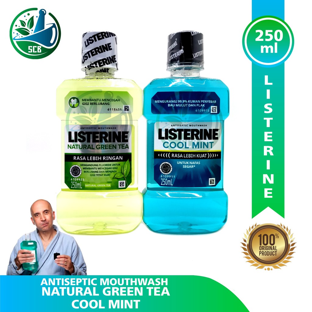 Jual Listerine Antiseptic Mouthwash 250ml Shopee Indonesia