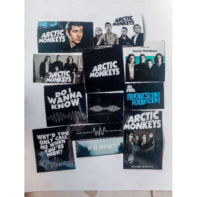 STICKER PACK ARCTIC MONKEYS STICKER BAND STICKER TUMBLR STICKER LAPTOP STIKER PACK ARCTIC MONKEY