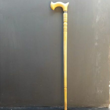 Tongkat/Tongkat jalan/Alat bantu jalan/Tongkat kayu/Tongkat kayu kemuning gading
