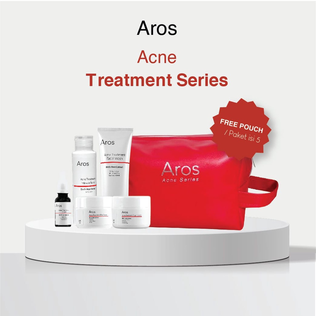 AROS PAKET PERAWATAN WAJAH 5 IN 1 ACNE TREATMENT ORIGINAL