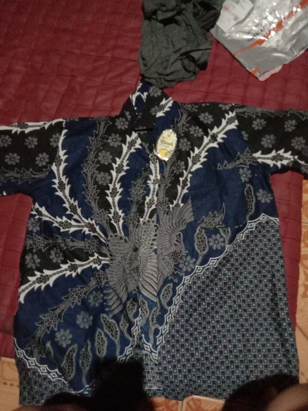 Bswart Batik Hrb026 Kenongo Hem Pendek Padi Pekalongan M L Xl Batik Pria Murah Modern Grosir