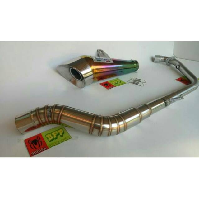 Knalpot Motor Racing Tiger Vixion old Satria fu Gsx sonic R15 V3 VVA New Cbr 150r Leovince