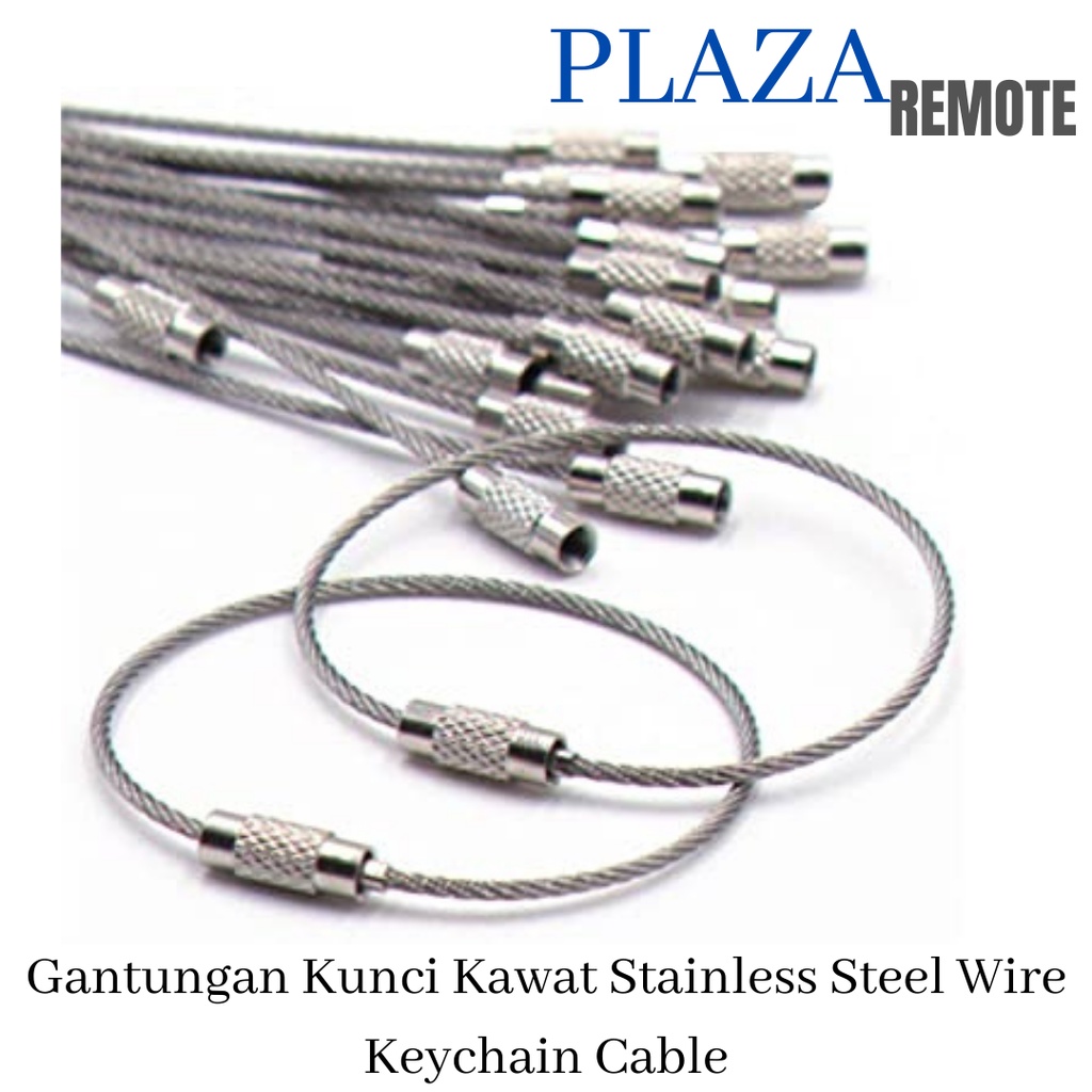 Gantungan Kunci Kawat Stainless Steel Wire Keychain Cable EDC