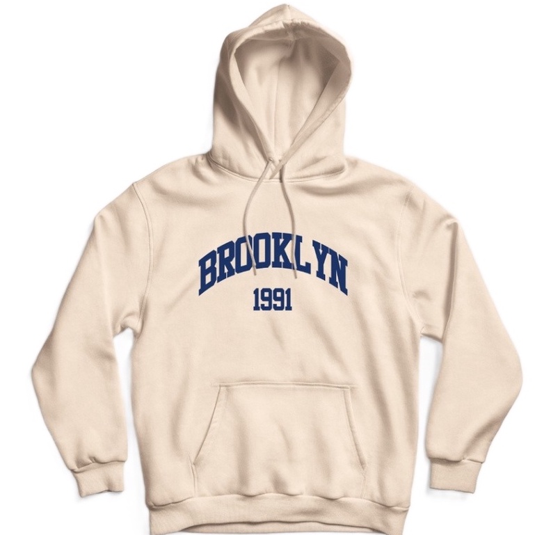 Sweater Hoodie BROOKLYN 1991 Jumper Pria Wanita Size S M L XL XXL XXXL