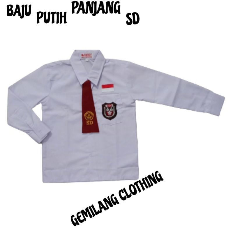 SERAGAM SEKOLAH PUTIH-PUTIH SD // SERAGAM ANAK PEREMPUAN KELAS 1 SAMPAI 6 SD // GEMILANG CLOTHING