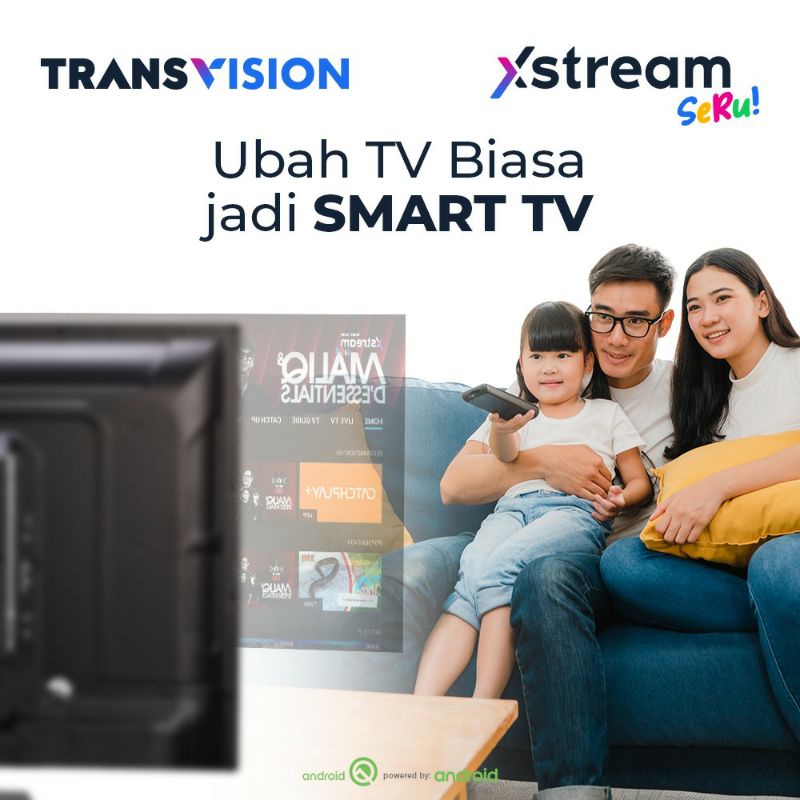 Android Box Transvision Xstream Seru - BONUS All Channel Terlengkap 12 Bulan / 3 / 6bln