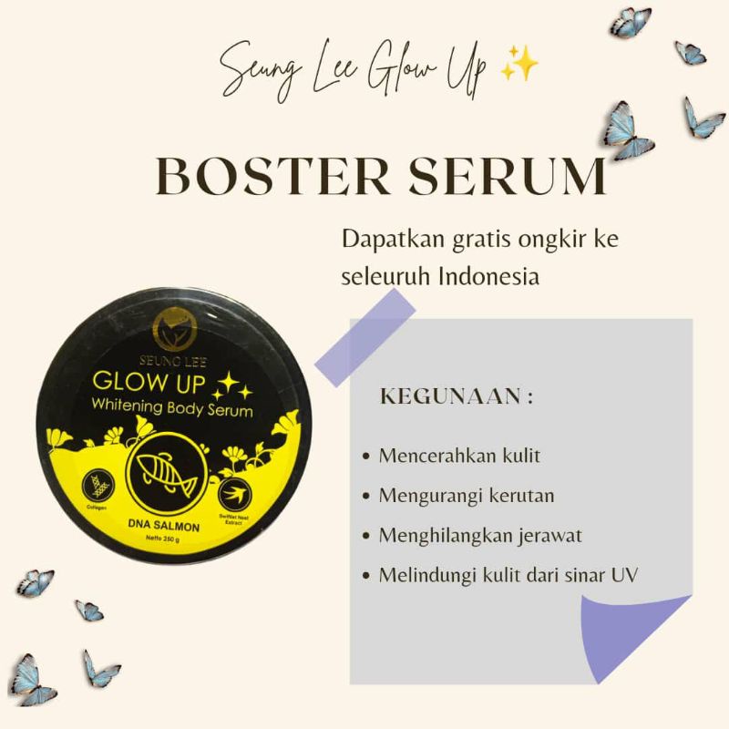 SEUNG LEE GLOW UP // BOSTER SERUM // SKINCARE 1 LANGKAH // BODYCARE