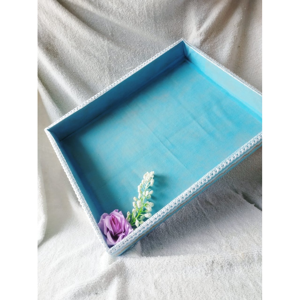 BEST PRODUCT  KOTAK HANTARAN 1 SET ISI 4 / KOTAK HANTARAN SET WARNA BIRU / KOTAK HANTARAN SIMPEL / K