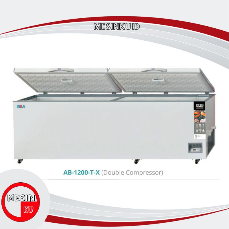 SPESIAL PROMO CUMA HARI INI Chest Freezer GEA AB-1200-T-X Freezer Box GEA Ab-1200TX Doubel