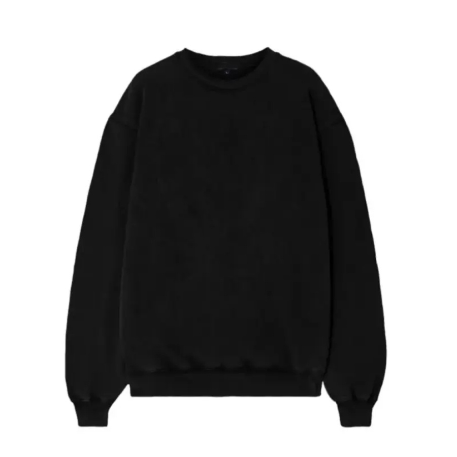 sweater crewneck hitam motip south pria dan wanita