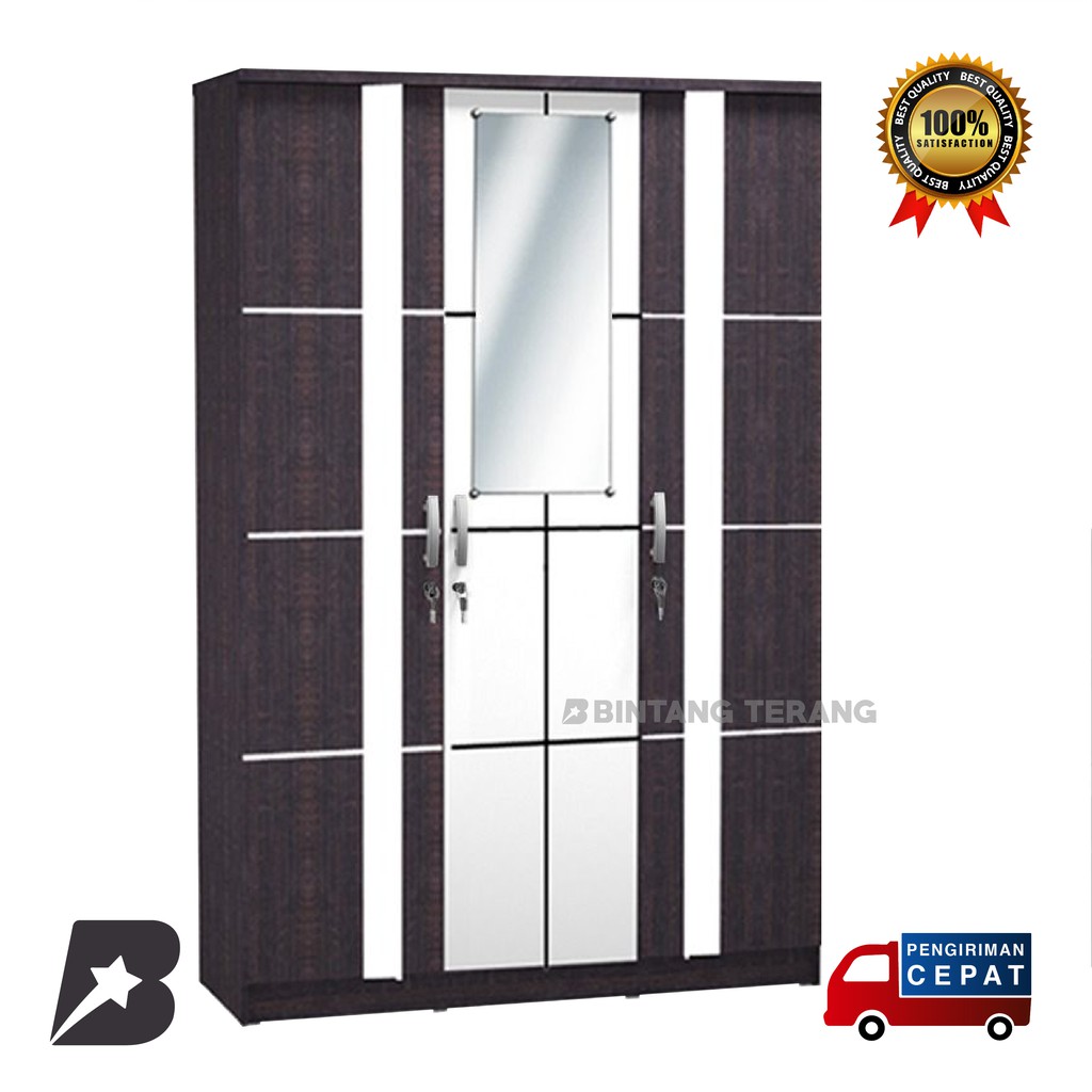 Lemari Pakaian 3 Pintu LCBP Bella H