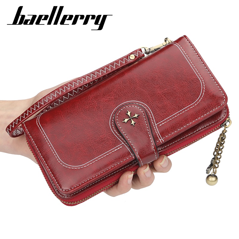 BAELLERRY N1813 Dompet Wanita Panjang Bahan Kulit PU Leather Premium WATCHKITE WKOS