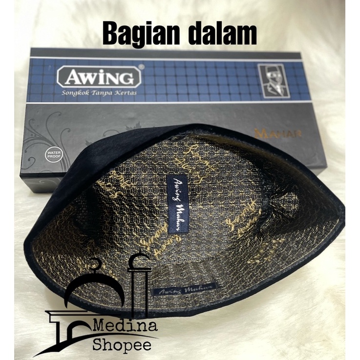 Songkok / peci AWING MAHAR AC Original 100%