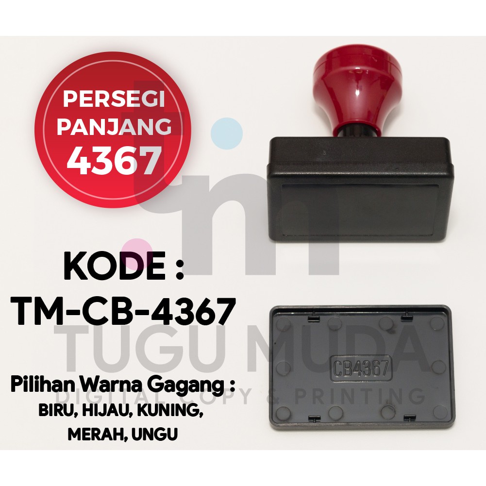 

GROSIR Gagang Stempel Flash PERSEGI PANJANG 4367 (43x67mm) -TM-CB-4367