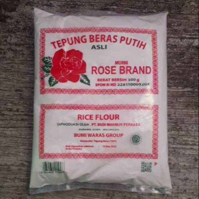 Tepung Beras Rose Brand 500gr Per Pcs