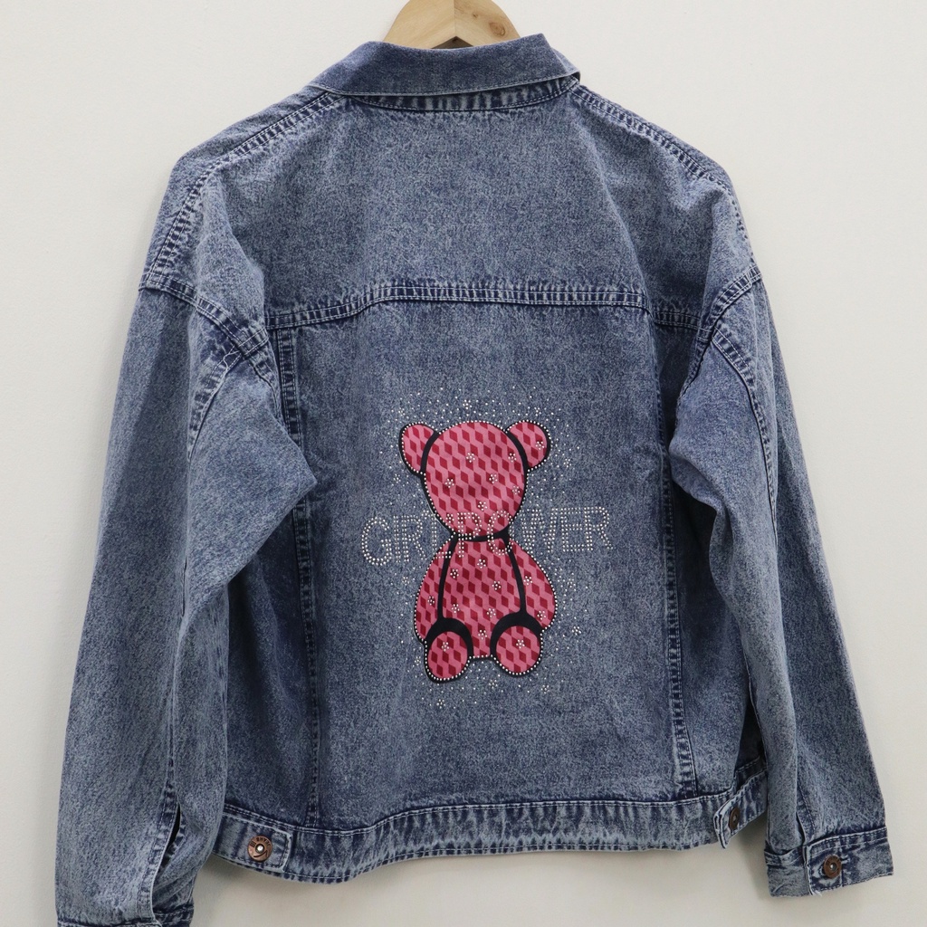 Oversize gp bear jacket jeans - Thejanclothes